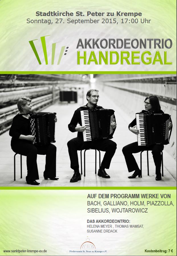 Konzert Akkordeontrio Handreagal